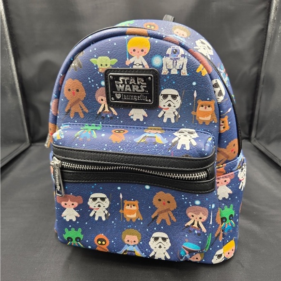 Loungefly Handbags - Loungefly Starwars Chibi Print Backpack